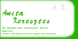 anita keresztes business card